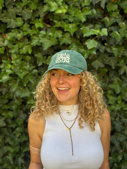Curls Club Vintage Cap - Wine Bottle Green