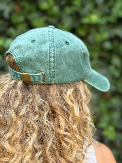Curls Club Vintage Cap - Wine Bottle Green