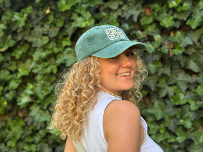 Curls Club Vintage Cap - Wine Bottle Green