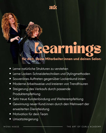 Mannheim „The Art of Curls“ Masterclass 19.05.25 (ganzer Tag)